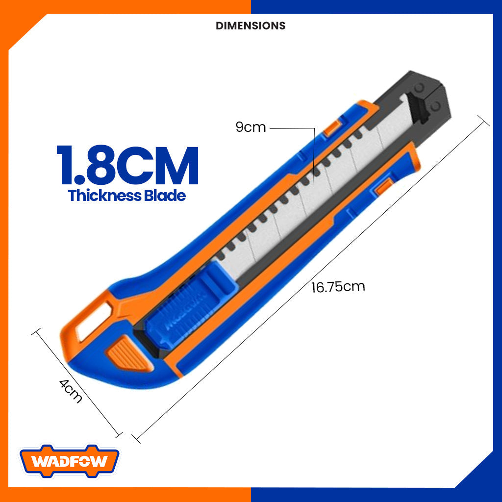 Snap-Off Blade Cutter Flat 18mm X 100mm With 3 Pcs Sk5