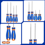Screwdriver Set Cr-V Round Shank 8 Pieces WSS1408