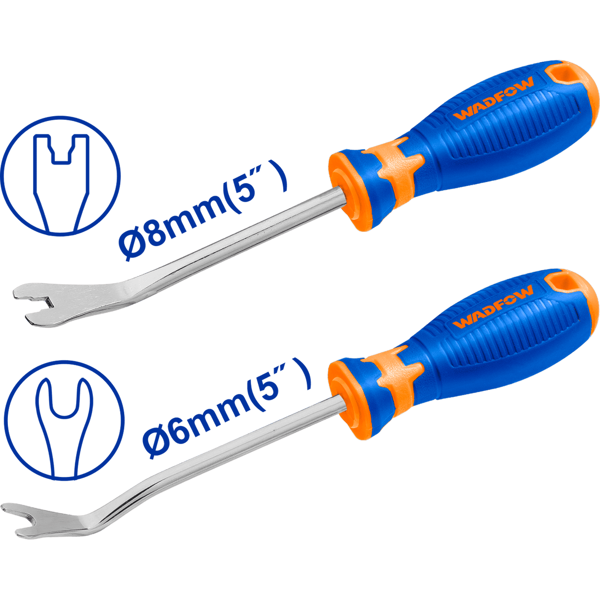 Set of 2PCS Door Trim Remover Exposed Length: 125mm WSS1602