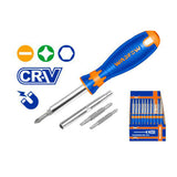 6 in 1 Interchangeable Handle Multi-Purpose Screwdriver Set (sold per piece)