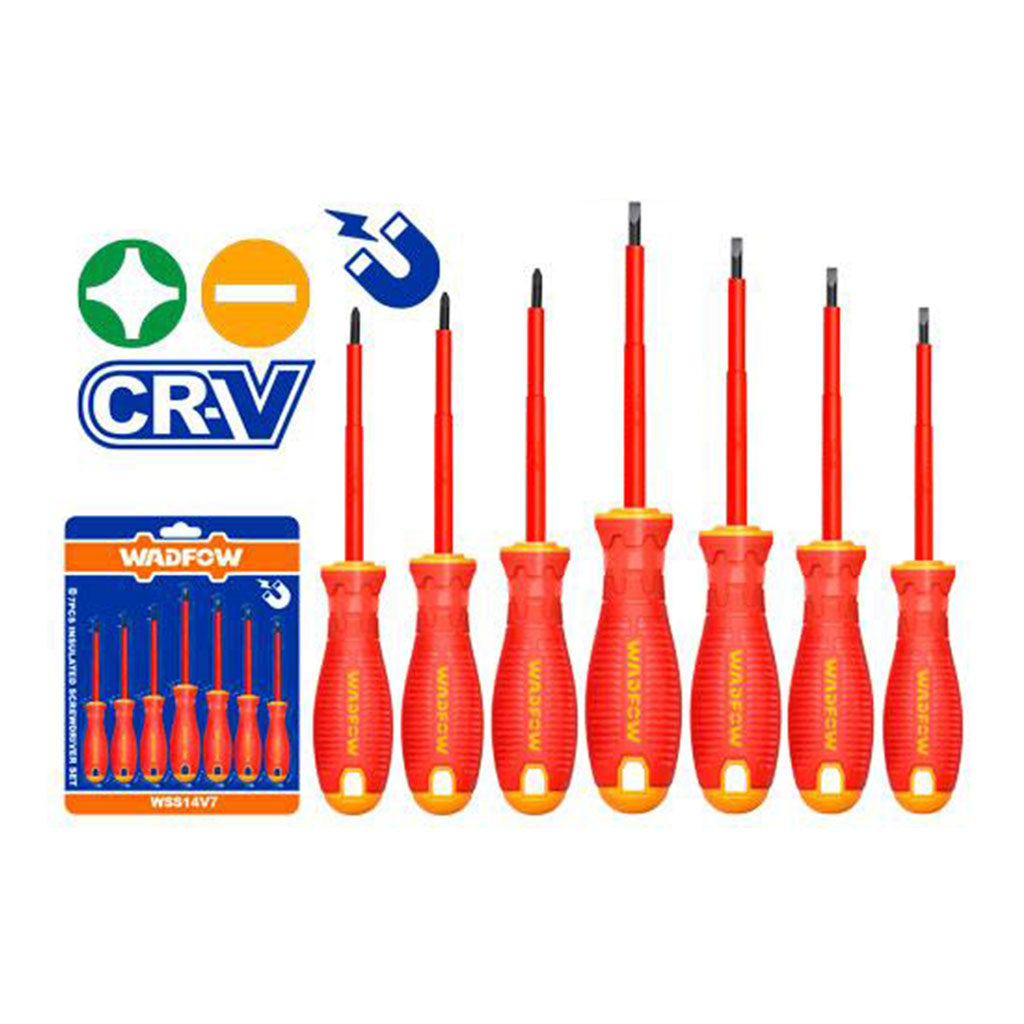 Set of (7) Insulated flat & bake Screwdrivers Set WSS7407
