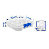 Polypropylene plastic Material Transparent 6-compartments for smaller components WTB8341