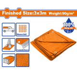 Wadfow Waterproof 100% New PE Material Polyethylene Tarpaulin Trapal