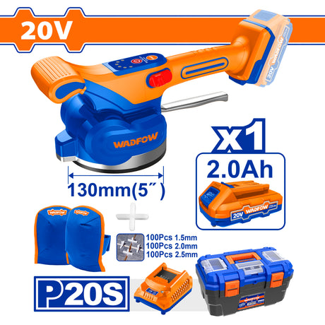 Wadfow P20S/20V Lithium-Ion Cordless Tile Vibration Machine WAD-CT