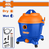 Wadfow 1200W Wet & Dry Vacuum Cleaner 40L Capacity Household Floor Cleaning Tools WVR7A40