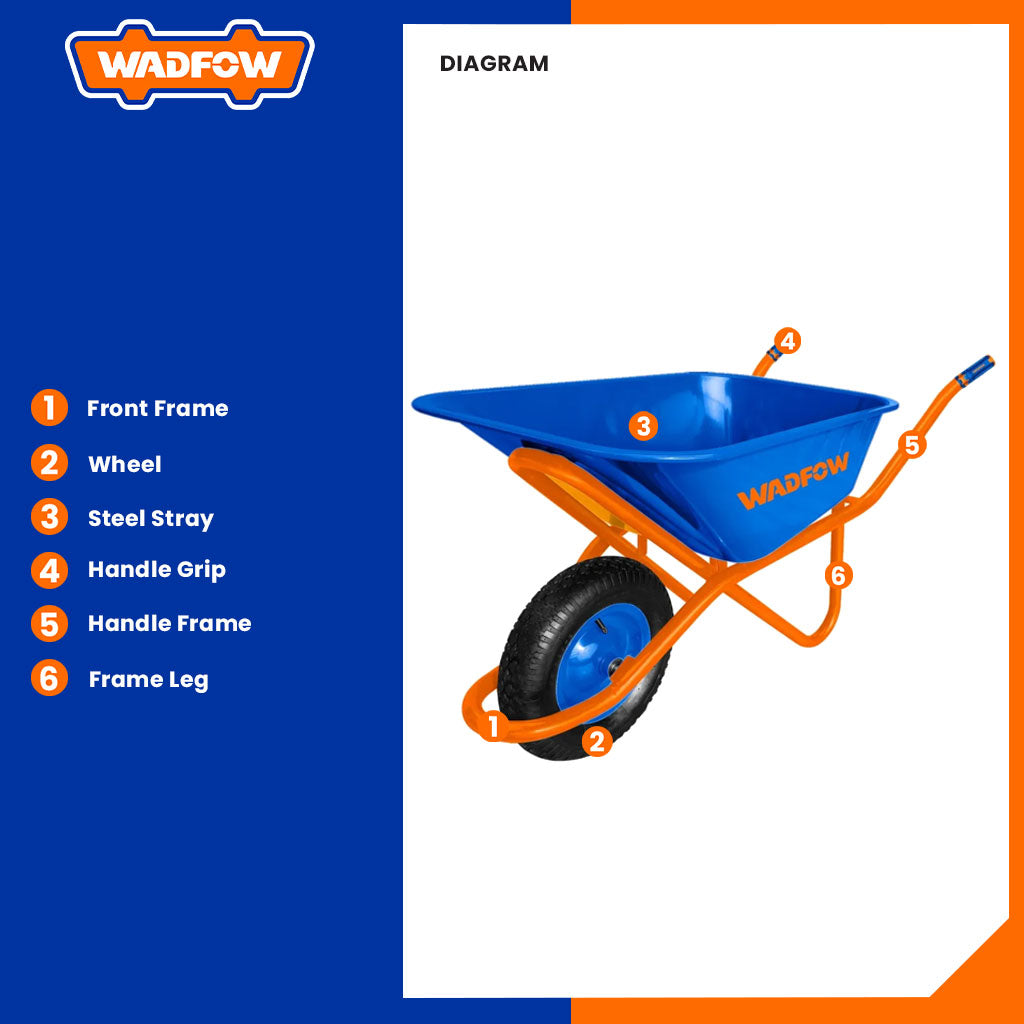 Wheel Barrow Pneumatic Wheel Load/150kg
