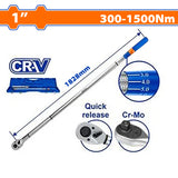 Wadfow Long Cr-V + Cr-Mo steel Heat Treatment Pre-set Torque Wrench WAD-HT