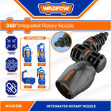 360° Integrated Rotary Nozzle Suitable for High Pressure Washer WXN1536 WAD-HT