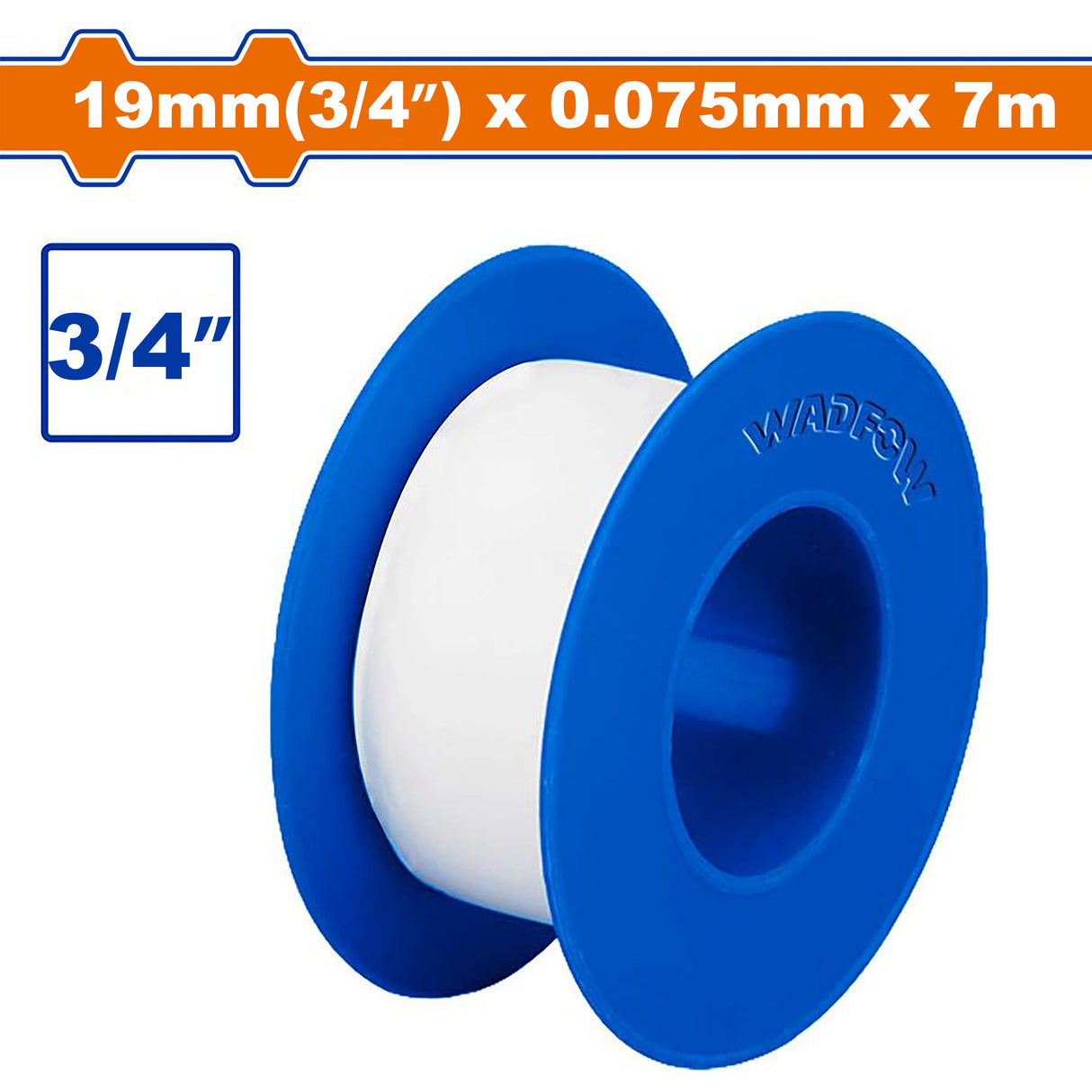 Wadfow Polytetrafluoroethylene (PTFE) Teflon Thread Seal Tape 13mm-19mm 7m-13m