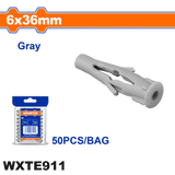Wadfow Universal Plastic Anchor Tox PE ﻿Material Gray (WHT)
