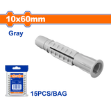 Wadfow Universal Plastic Anchor Tox PE ﻿Material Gray (WHT)