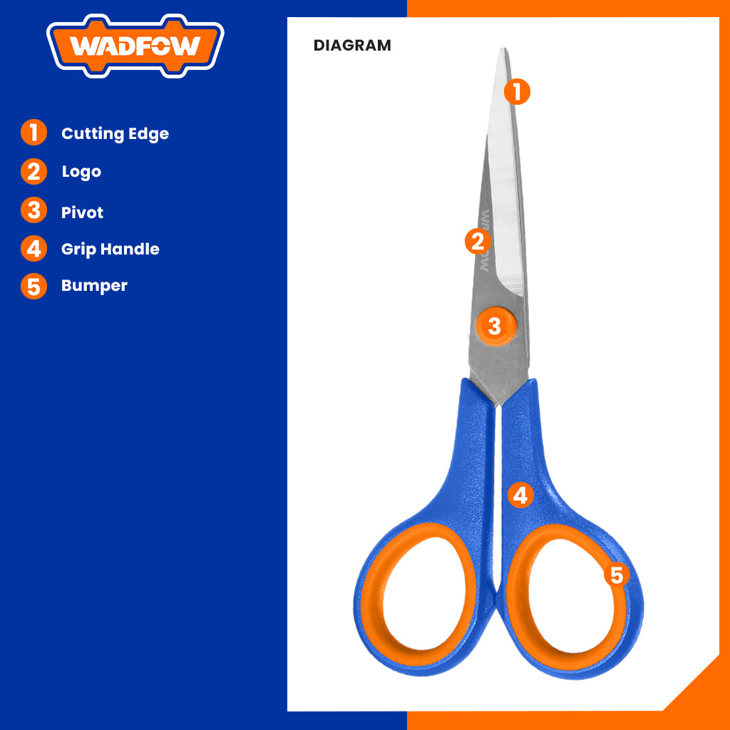 Stainless Steel Scissors 160mm/6.5inch WSX2607