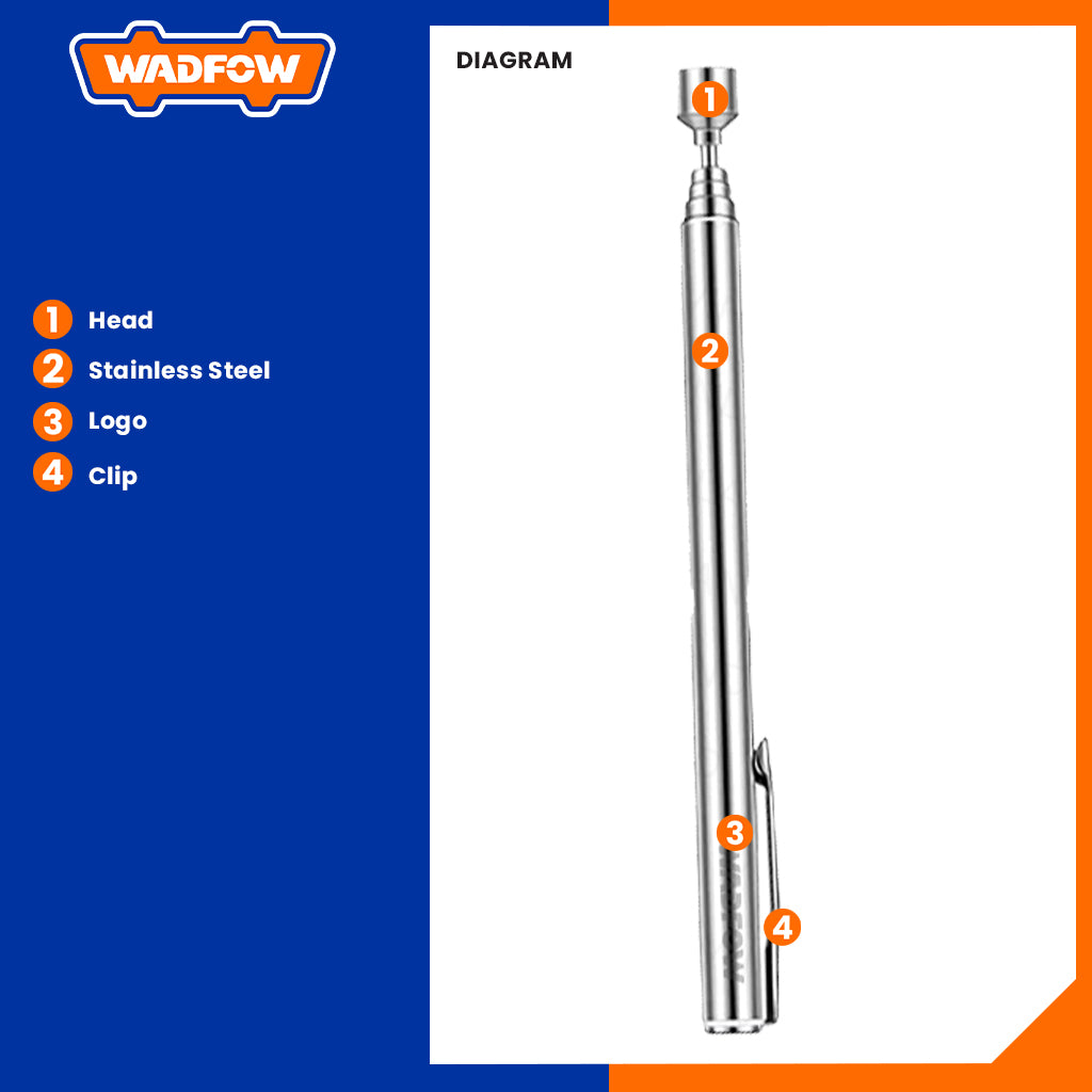 Stainless Steel Magnetic Telescopic Pick up Tool for Small Metal Items WME1602