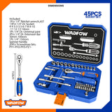 Socket Wrench Tool Set 45-pieces