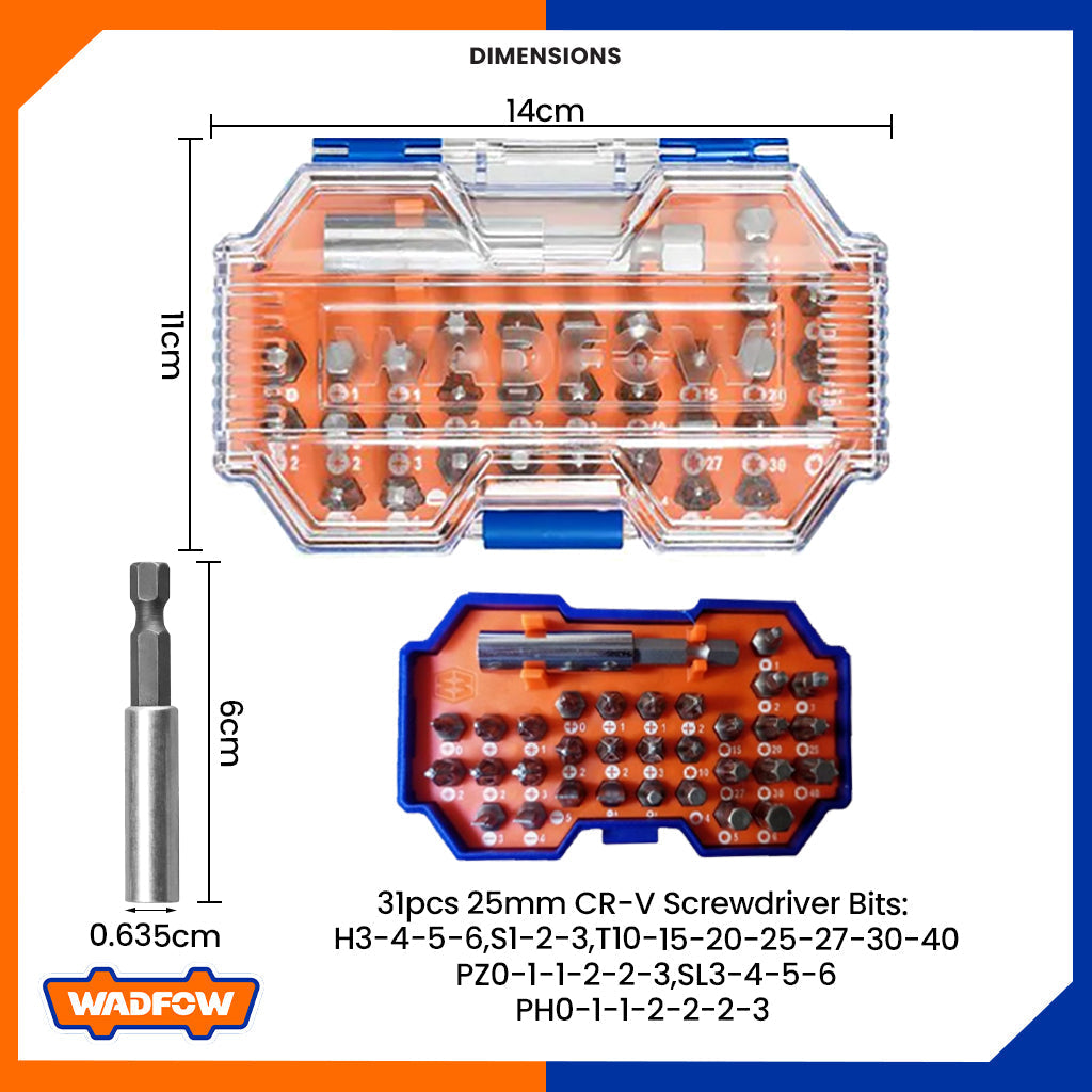 Set of 32pcs Screwdriver Bits Set WBS3B32