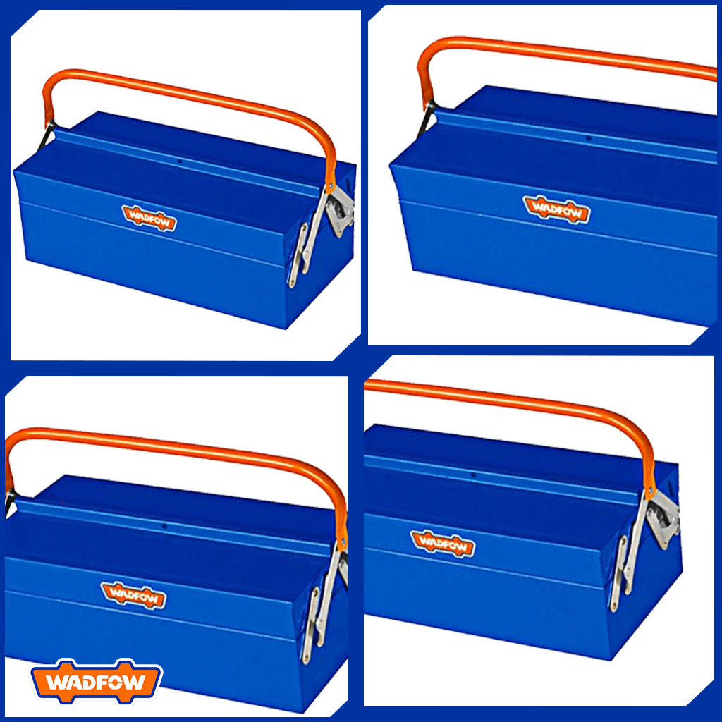 Steel Tool w/ (2) compartments Portable Box 404 x 205 x 160mm