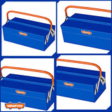 Steel Tool w/ (2) compartments Portable Box 404 x 205 x 160mm