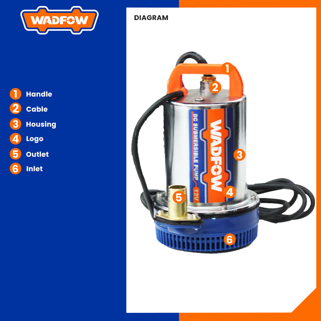 Water Submersible Pump 170W (0.2HP) WWPQDC12