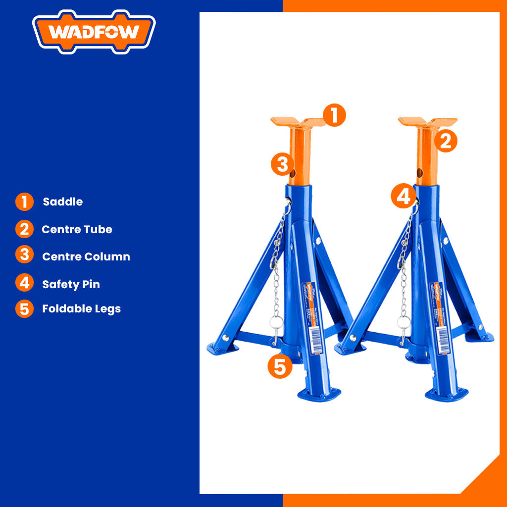 3ton Foldable Jack Stand 2Pcs/Pair