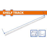 Wadfow Heavy Duty Shelf Track Brackets with 1.6mm Thickness SOLD PER PIECE (WHT)