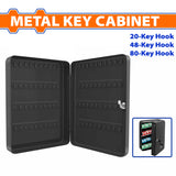 Wadfow 2.4L | 3L | 5.4L Metal Key Cabinet with 20Keys, 48 Keys, 80-Keys Capacity WYSX1H01 (WHT)
