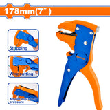 WBQ8401 Wire Stripper Cutter Diameter 0.5mm~6mm with PP covered TPR handle