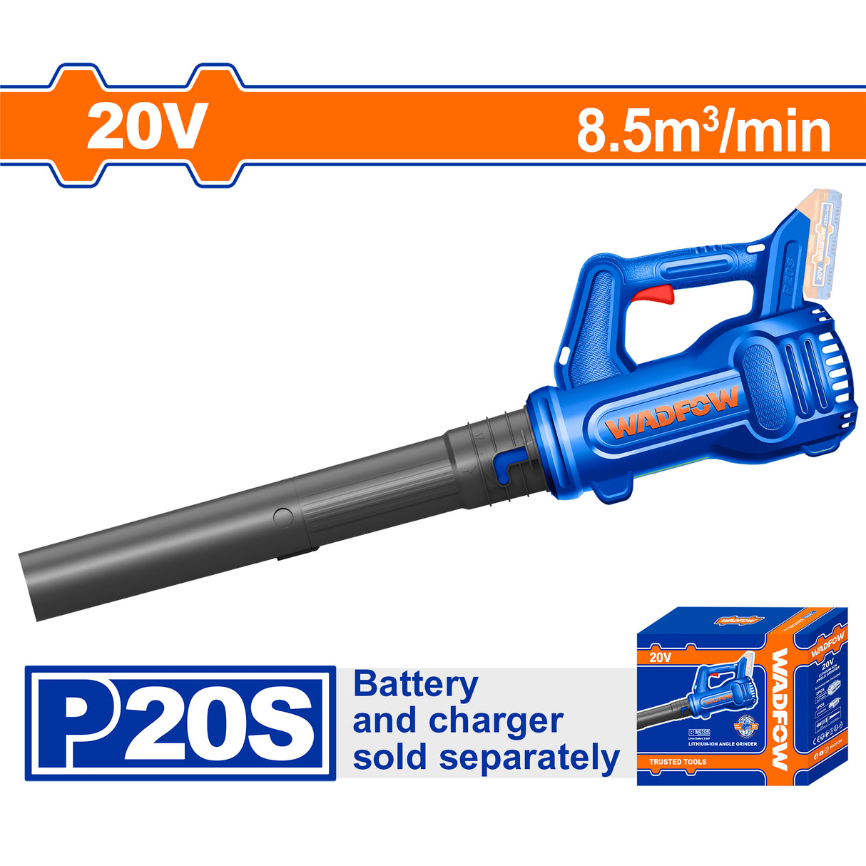 WBLP520 P20 Series Lithium-Ion Cordless Air Blower (Bare) 15000rpm WAD-CT