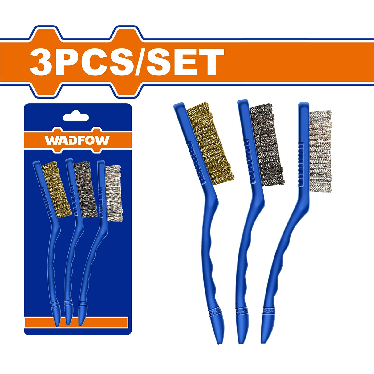 WBH3609 Set of 3pcs 9inch Mini Cleaning Brushes / Abrasive Brush Set