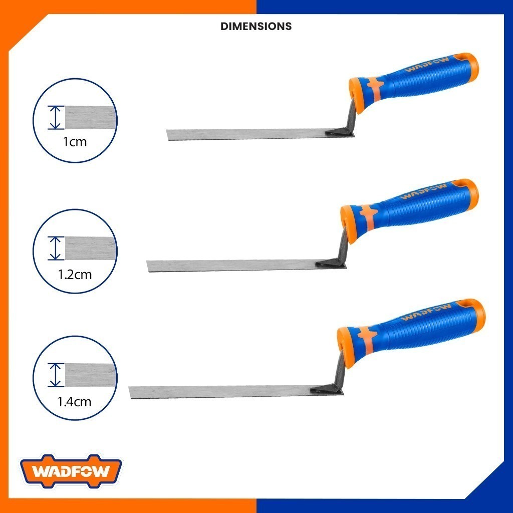 Wadfow WBT13 Tuck Pointing / Joint Mortar Trowel 10mm-14mm