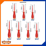 Set of (7) Insulated flat & bake Screwdrivers Set WSS7407