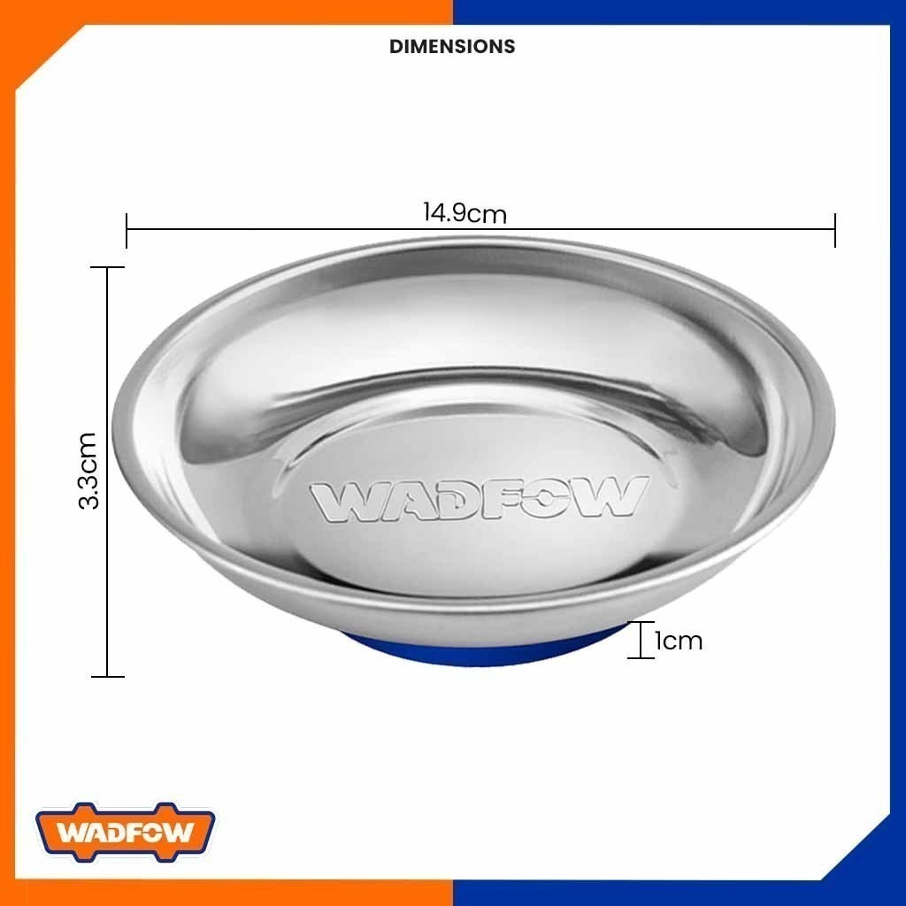 Round Stainless steel Magnetic Storage Tray 150mm