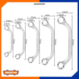 Set of 5 Half Moon Ring Wrench 8-22mm WFR3405