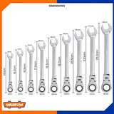 8mm-19mm Flexible Ratchet Spanner 180°