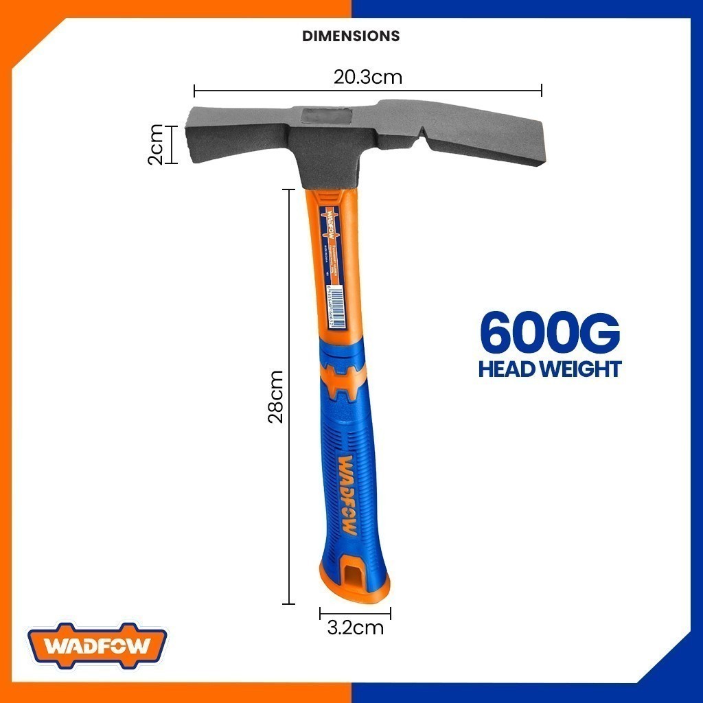 600G Mason's Hammer with Fiberglass Handle