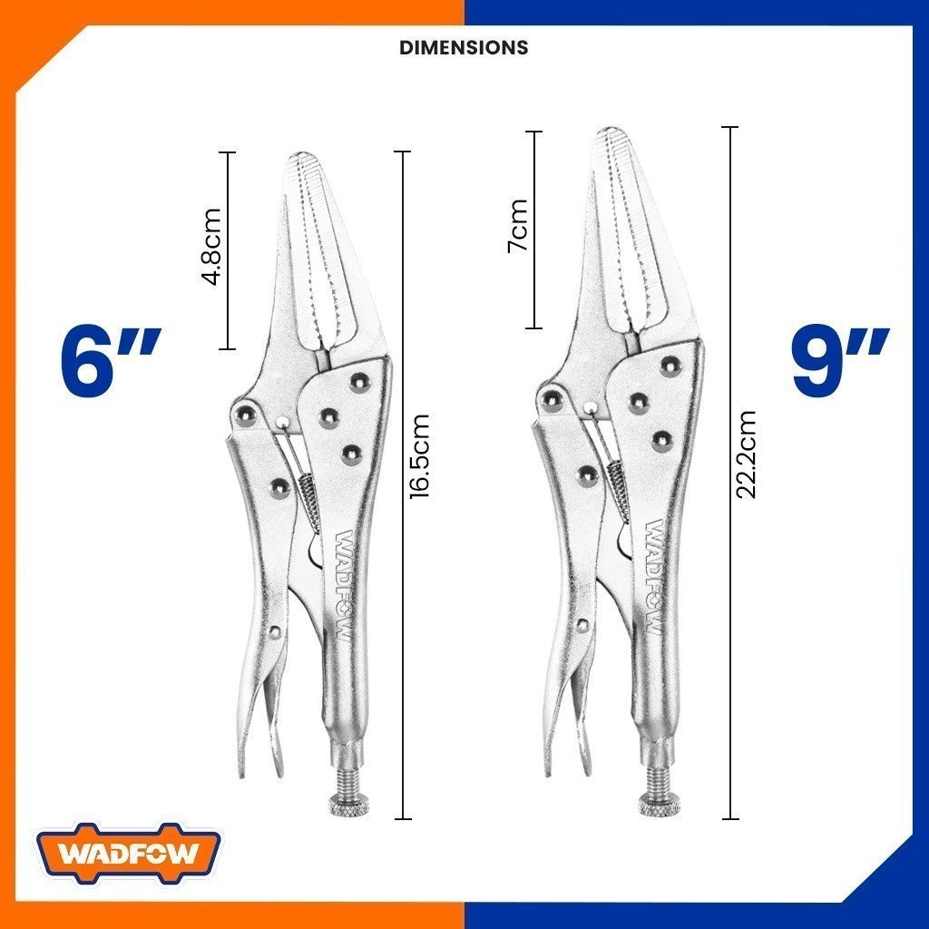 6" & 9" Long Nose Vice Grip Plier Locking Vise Pliers