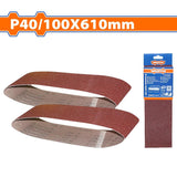 Wadfow Set of 2PCS Sanding Sheet 76x533mm Grit P40 | P60 | P80, For Polishing Wood