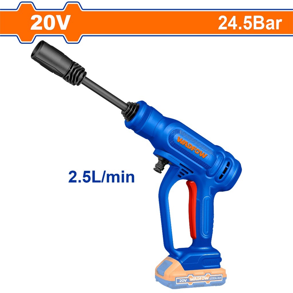 Wadfow WQX0120 P20S/20V Lithium-Ion Cordless Pressure Washer