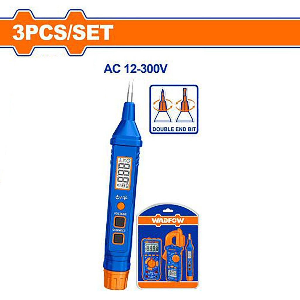 Wadfow WDM94012 3PCS/SET Digital Multi Tester Multimeter Electrical Test Kit