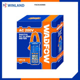 Wadfow WDM94011 3PCS/SET Electrical Test Kit Voltage Detector, Digital Multimeter & AC Clamp Meter