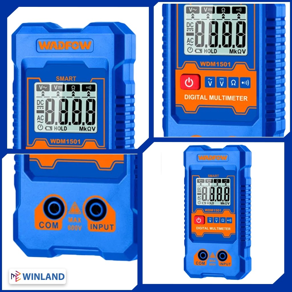 Wadfow WDM94011 3PCS/SET Electrical Test Kit Voltage Detector, Digital Multimeter & AC Clamp Meter