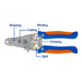 Wadfow WPL5627 180mm(7in) Wire Stripper Sharp Edge For Cutting