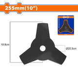 Wadfow WJC1410 Bush Cutter Blade 255mm/10in 3-Teeth Garden Cutter Tools Suitable For Gasoline Grass