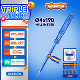 Wadfow WTP1903 Test Pencil Ac Voltage Tester Light 4 x 190mm(AC 100-500V)