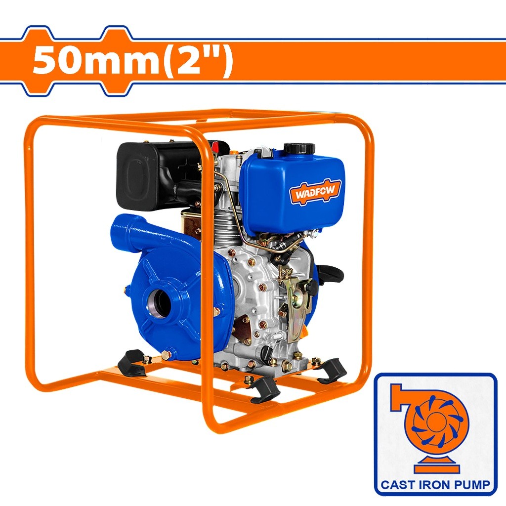 Wadfow WDW1A21C 5.7HP High Pressure Cast Iron Diesel Water Pump 50mm(2inch)/3.5L