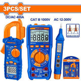 Wadfow WDM94012 3PCS/SET Digital Multi Tester Multimeter Electrical Test Kit