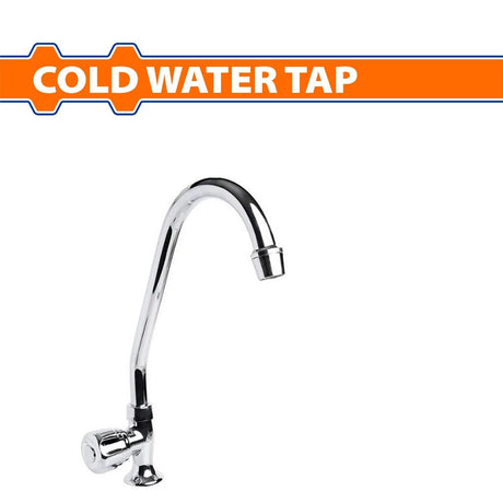 Wadfow Brass Body Stainless Steel Handle Cold Water Tap Faucet Sink Type & Wall Type