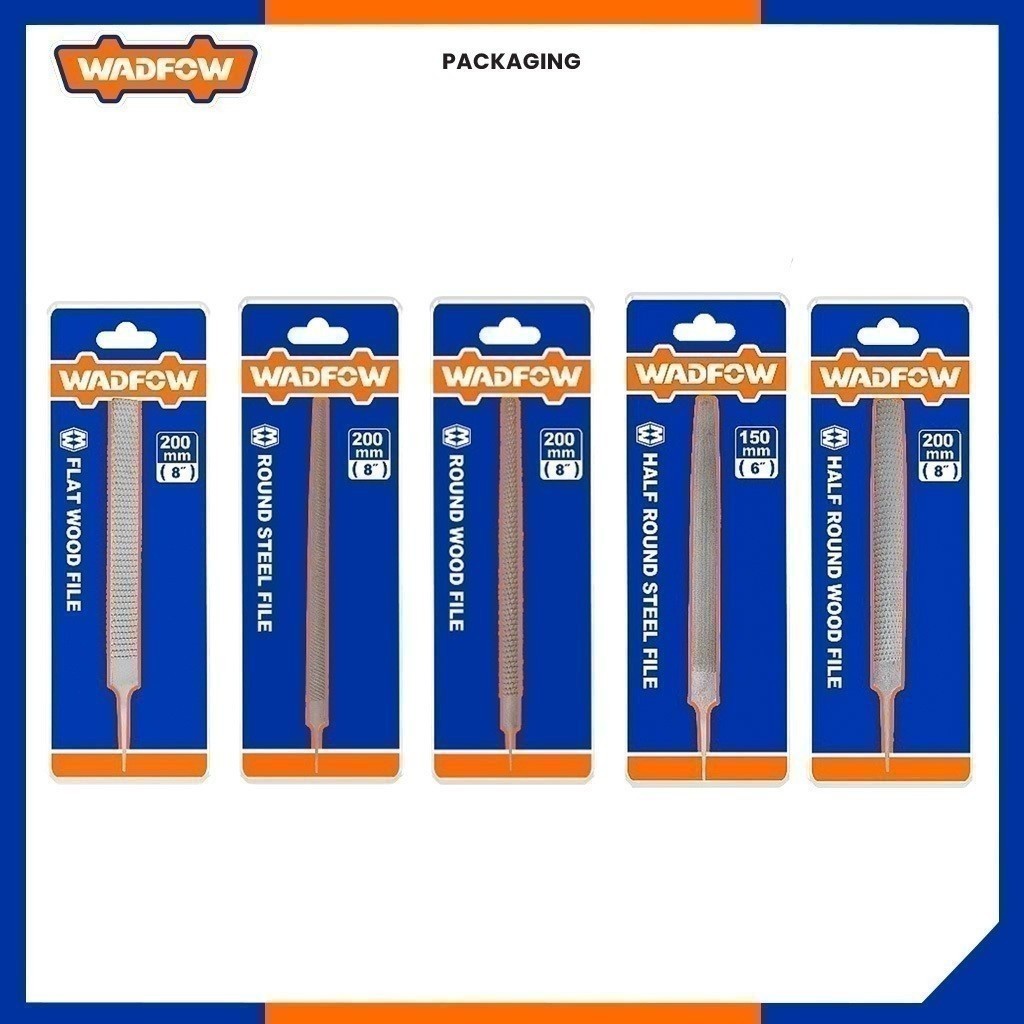 Wadfow Flat, Round, Square, Triangle & Half Round, for Steel and Wood File