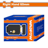 Wadfow WKLZ521 Electric Rim Lock Right Hand 60mm (DC12V±10%/1.5~3A) with 3-Brass Key