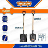 Wadfow WSE13 Carbon Steel Shovel with wooden handle Round & Square (1000mm)