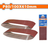 Wadfow Set of 2PCS Sanding Sheet 76x533mm Grit P40 | P60 | P80, For Polishing Wood